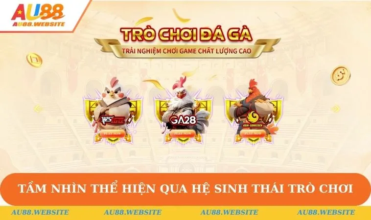 Giới Thiệu AU88 2 Tầm nhìn thể hiện qua hệ sinh thái trò chơi