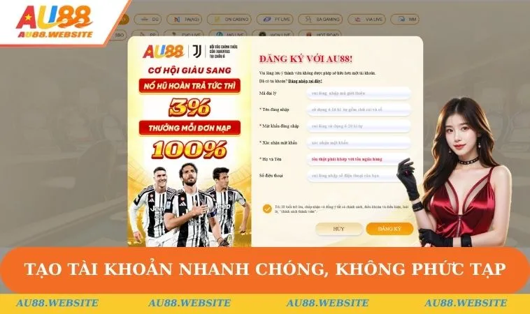 Home 30 Tạo tài khoản nhanh chóng, không phức tạp