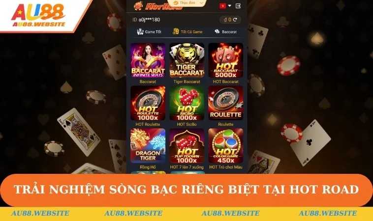 Trải nghiệm sòng bạc riêng biệt tại HOT Road